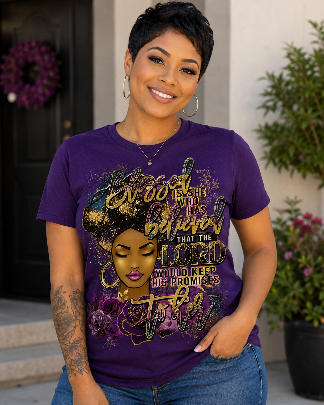 "Blessed Is She" Faith & Inspirational Design
